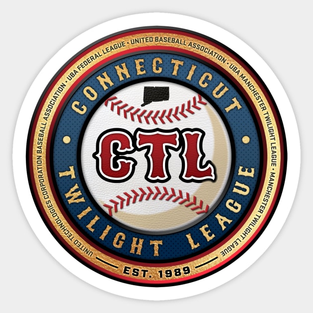 Connecticut Twilight League established 1989 Sticker by CTLBaseball